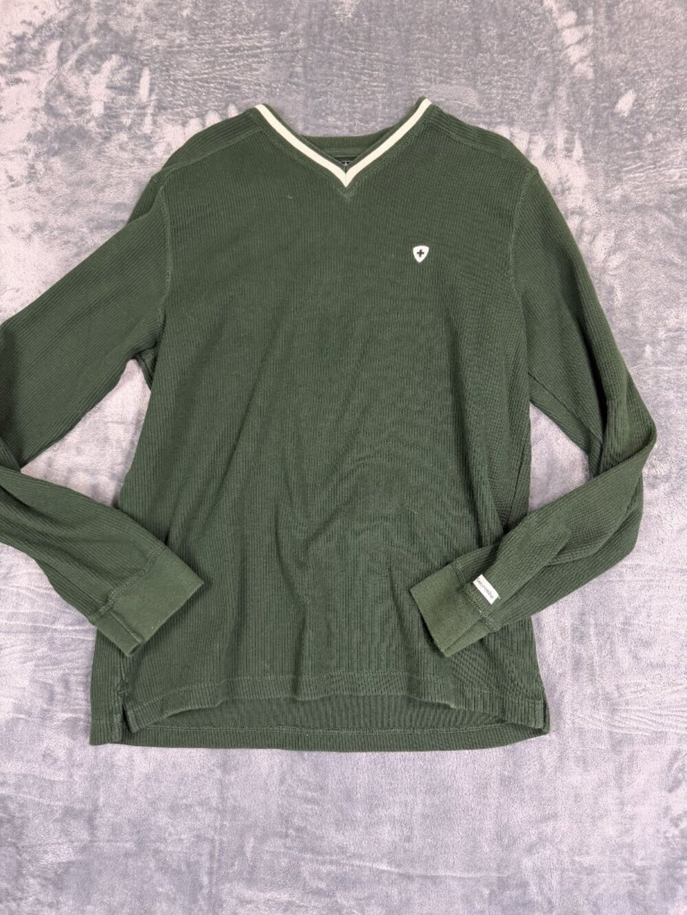 Abercrombie & Fitch Youth Boys XL Green V-Neck Long Sleeve Pullover